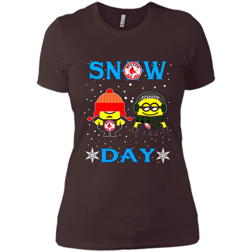 Snow Day Shirt For Boston Red Sox Vs Minion Fans pingpong