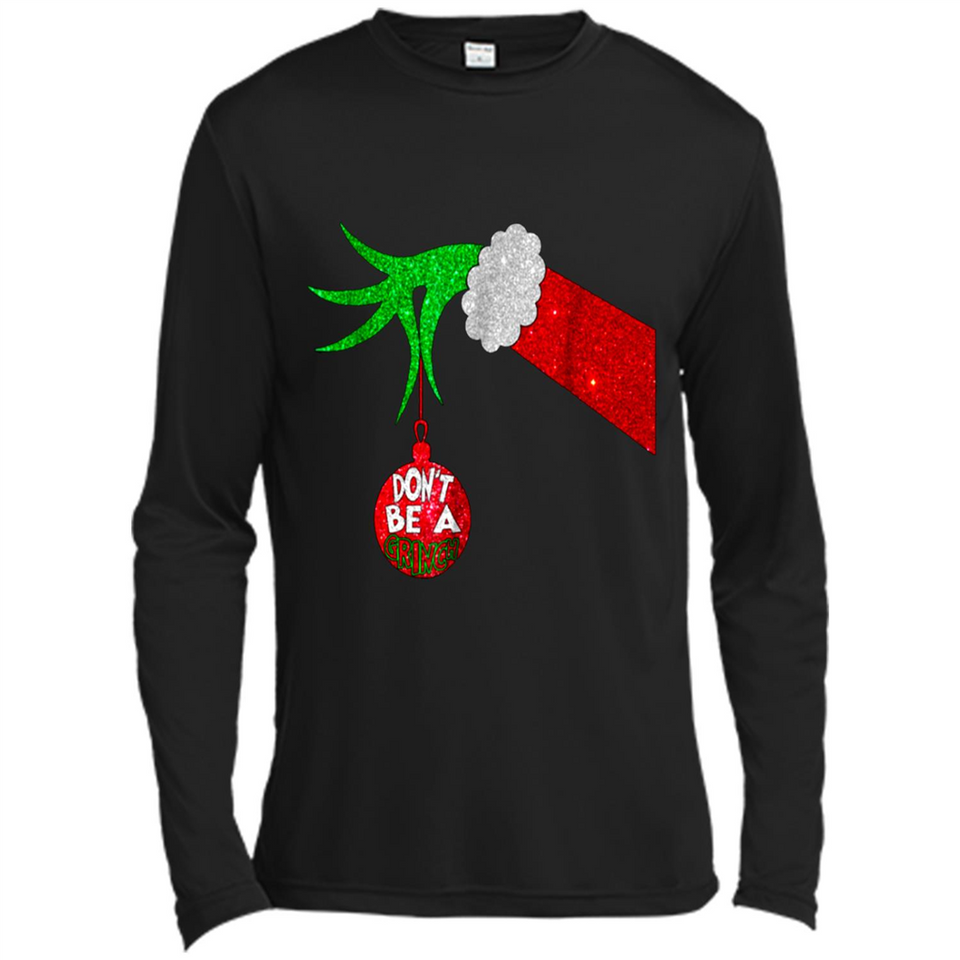 GRINCH HAND HOLDING CHRISTMAS ORNAMENT - DON'T BE A GRINCH PINGPONG