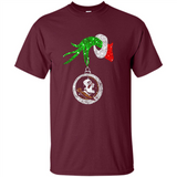 Amazing Florida State Seminoles Glitter Grinch Monogram Ornament Christmas Gift - Shirt