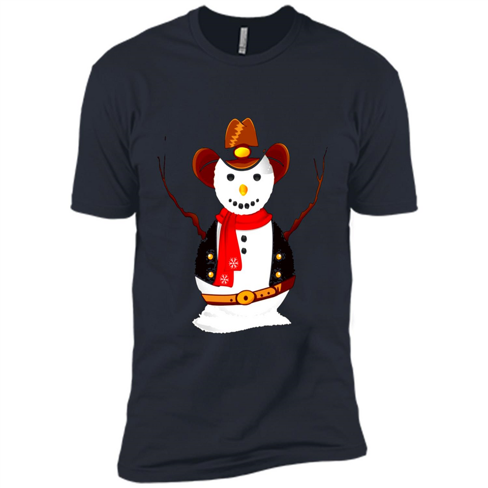 Snowman Cowboy Merry Christmas Xmas