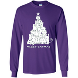 Merry Catmas - Merry Christmas Cat Lover Mug PINGPONG - Long Sleeve T-Shirt