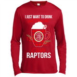 I Just Want To Drink Hot Chocolate & Watch Toronto Raptors Ugly Christmas Sweater PINGPONG