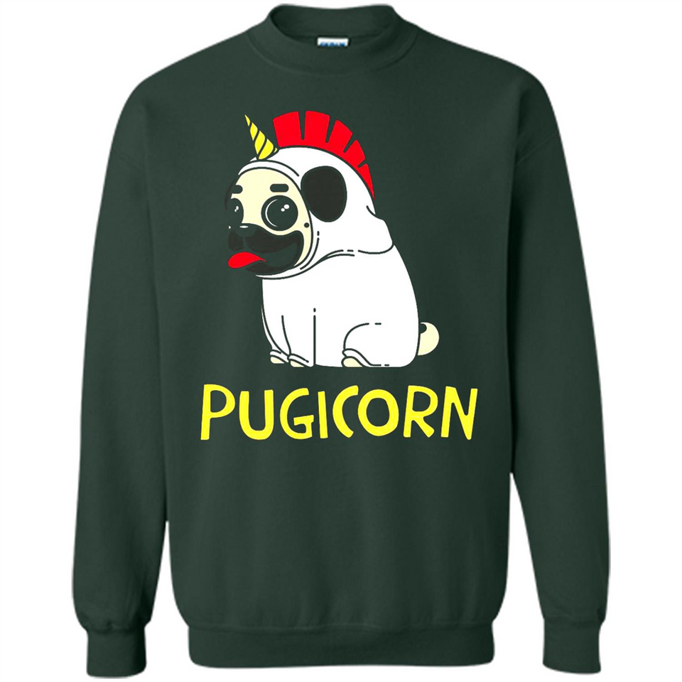 Pugicorn Pug Unicorn Funny Shirt PINGPONG - Sweatshirt