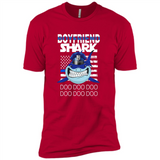 Police boyfriend Shark Blue Line Tee