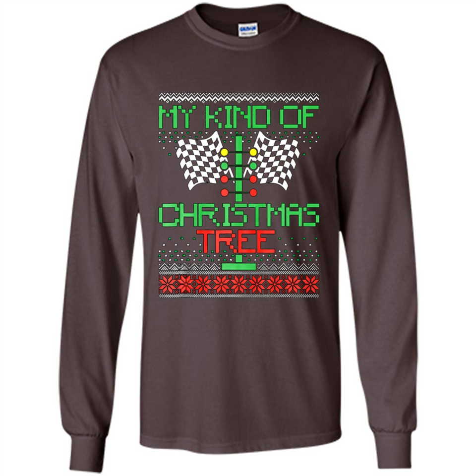 Funny Drag Racing Ugly Christmas Holiday Tree PING PONG