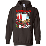 Working On My Santa Body Funny Christmas Gift Sleeve Xmas - Hoodie