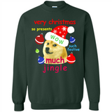 Christmas Doge Meme Shirts Funny Santa Shiba Inu Dog - Sweatshirt