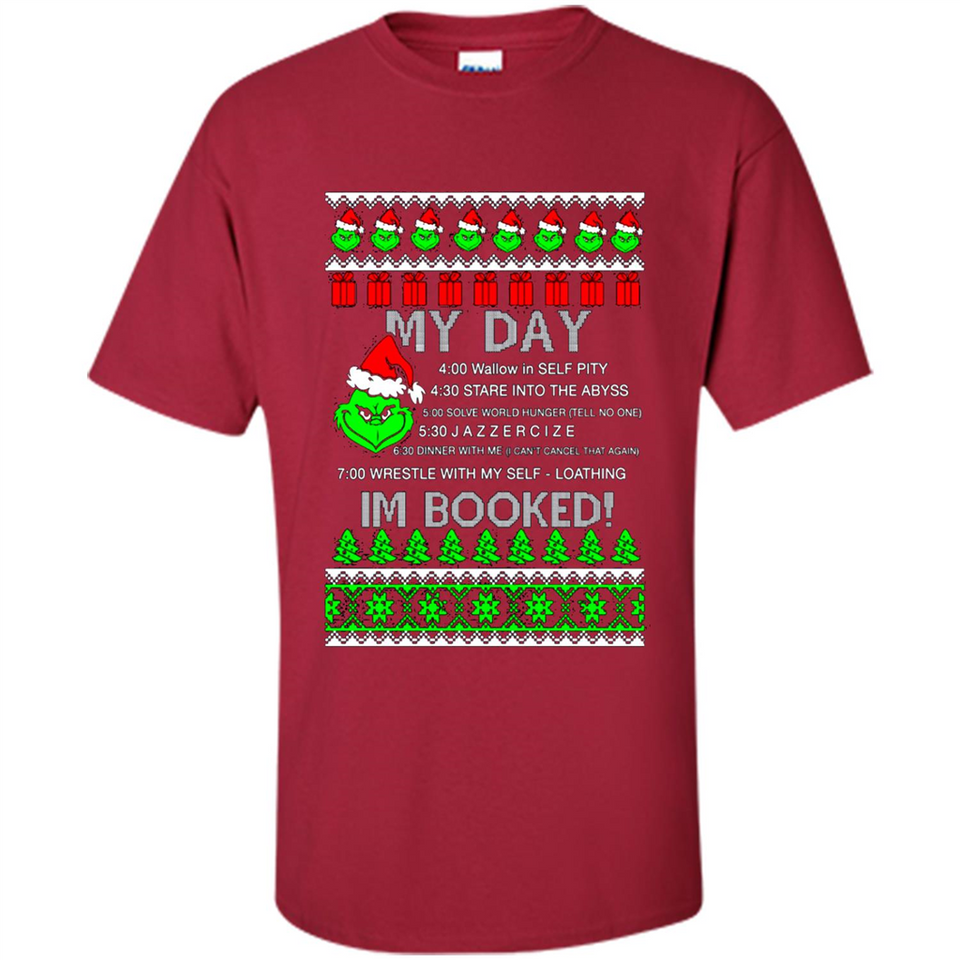Mr Grinch my day I’m booked Christmas sweater PINGPONG