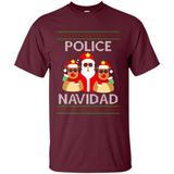 FUNNY POLICE NAVIDAD T-SHIRT Santa Christmas Party - Shirt