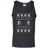 Christmas Ugly Sweater Cycling - Best Ugly Christmas Sweater - Tank Top