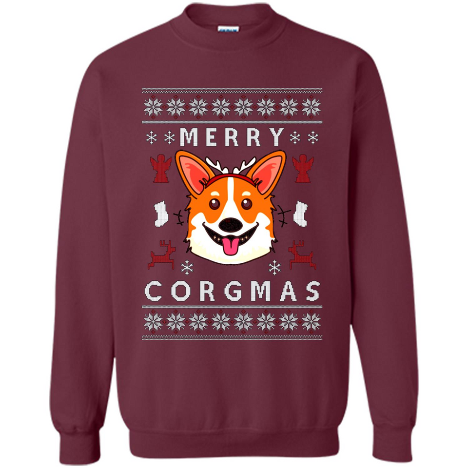 Merry Corgmas Christmas Corgi Christmas Sweatshirt 1 PINGPONG