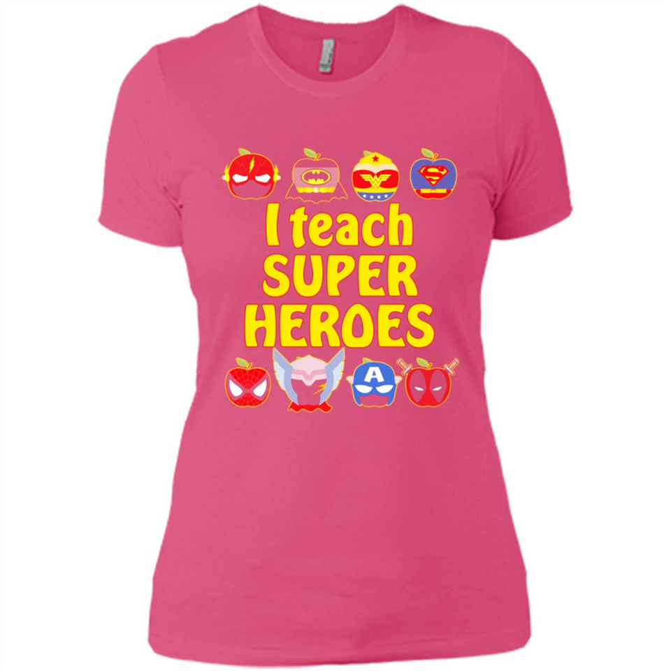 I Teach Super Heroes Funny Marvel - Ladies' Boyfriend T-Shirt