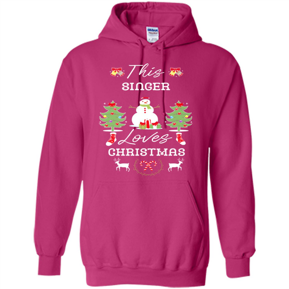 This Singer Loves Christmas Tree Shirt with Snowman