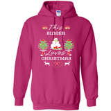 This Singer Loves Christmas Tree Shirt with Snowman