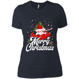 Merry Christmas Pig s - Ladies' Boyfriend T-Shirt
