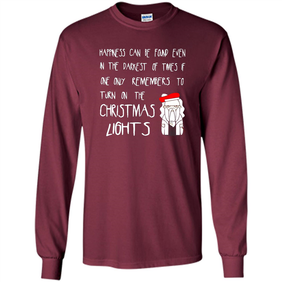 Christmas Ugly Sweater Christmas Lights - Long Sleeve T-Shirt