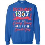 December 1987 31 Years Of Being Classy Sassy - Sweatshirt