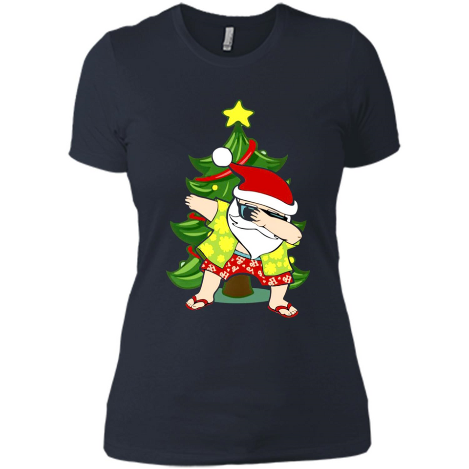 Dabbing Santa Christmas In July - Ladies' Boyfriend T-Shirt
