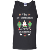 This Exterminator Loves Christmas Tree Shirt with Snowman