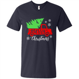 Vintage Christmas Classic Truck T-Shirt with Snow and Tree