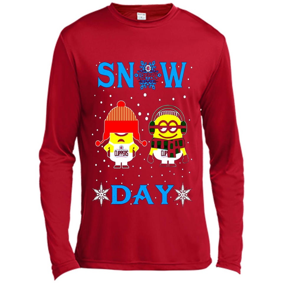 Snow Day Shirt For La Clippers Vs Minion Fans pingpong
