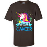 Unicorns are born in Cancer Birthday Rainbow Gift Custom Ultra Cotton