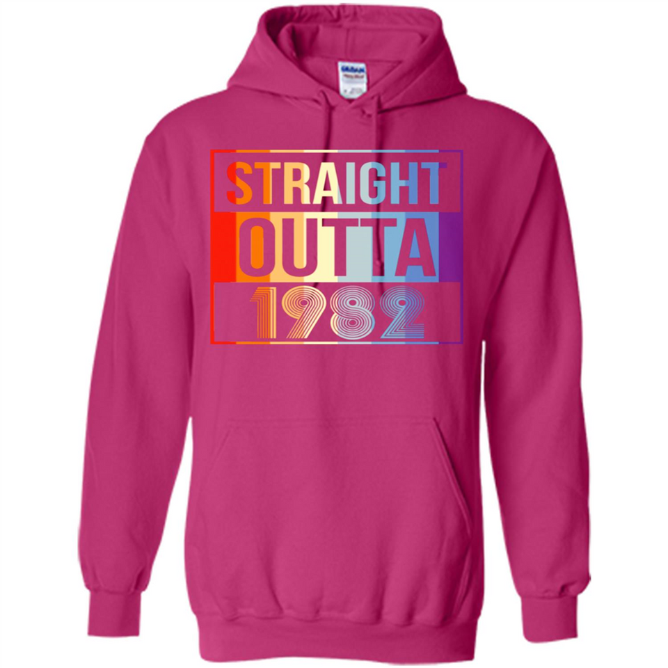 Retro Straight Outta 1982 36 Years Old - Hoodie