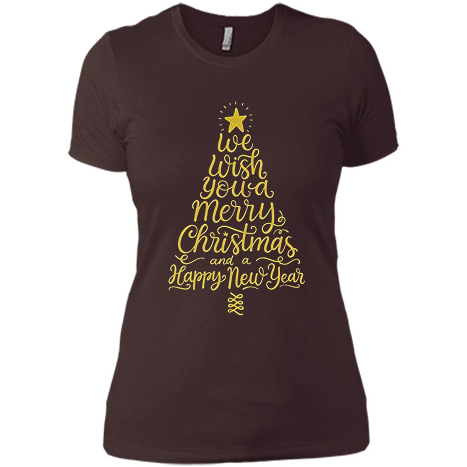 Christmas Tree T-Shirt Funny Mery Christmas Gift Idea - Ladies' Boyfriend T-Shirt