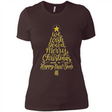 Christmas Tree T-Shirt Funny Mery Christmas Gift Idea - Ladies' Boyfriend T-Shirt