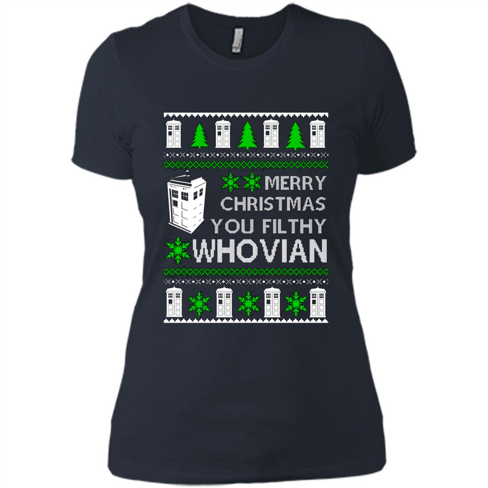 Merry Christmas You Filthy Whovian ugly sweater PINGPONG