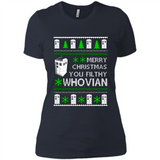 Merry Christmas You Filthy Whovian ugly sweater PINGPONG