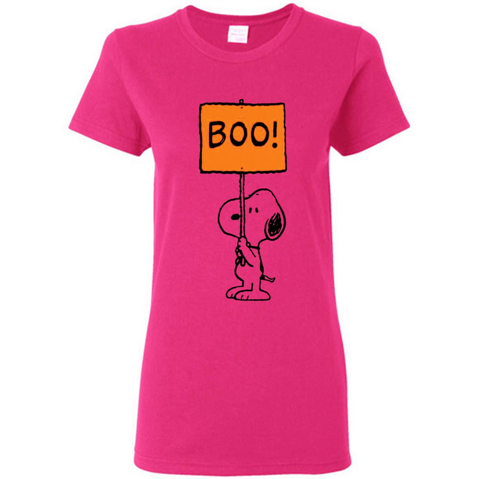 Halloween Snoopy Boo - Ladies Short-Sleeve