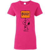 Halloween Snoopy Boo - Ladies Short-Sleeve