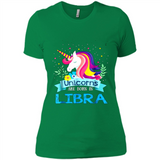 Unicorns are born in Libra Birthday Rainbow Gift Ladies Custom