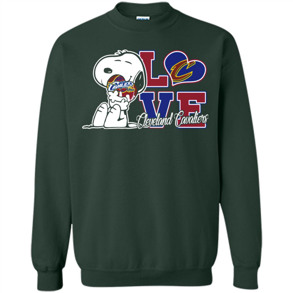 Snoopy loves NBA Cleveland Cavaliers - Sweatshirt