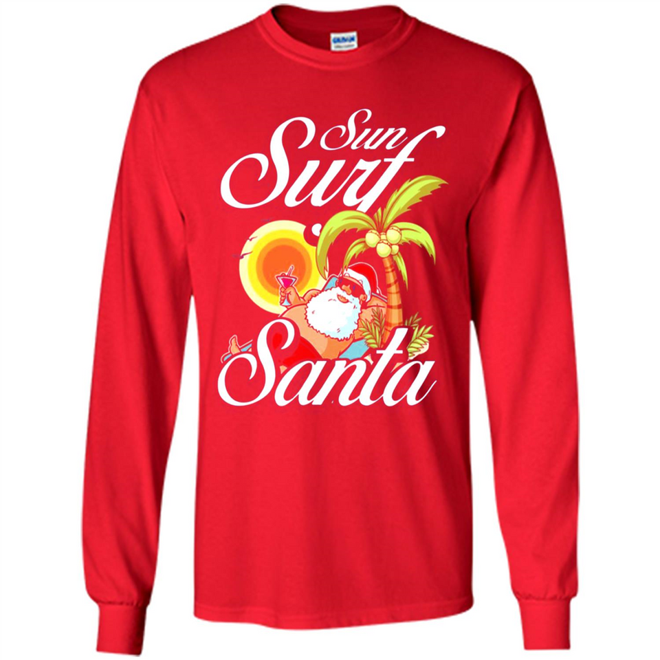 Sun Surf Santa - Long Sleeve T-Shirt