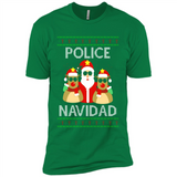 FUNNY POLICE NAVIDAD T-SHIRT Santa Christmas Party - Premium Short Sleeve T-Shirt