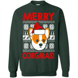 Funny Christmas Santa Corgi Dog Merry Corgmas - Sweatshirt