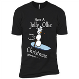 Snowman Snowboarder Tshirt Have Jolly Ollie Christmas