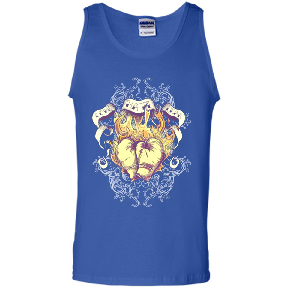 Love Hate Fear Boxing - Martial Art Fighting - Tank Top