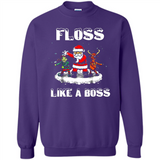 Floss Like A Boss Santa Flossing Dance Funny - Sweatshirt