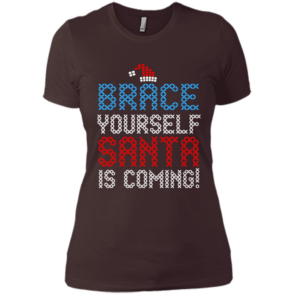 Brace Yourself Santa is coming Christmas - Ladies' Boyfriend T-Shirt