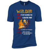 Know I'm on fire let me finish this weld shirt Sweatshirt - Premium Short Sleeve T-Shirt