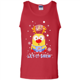 Minion Anaheim Ducks Ugly Christmas Sweater Let it Snow - Tank Top