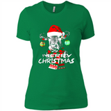 Fabulous Mooey christmas Heifers Cow Christmas lights - Ladies' Boyfriend T-Shirt