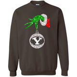 Fantastic Byu Cougars Glitter Grinch Monogram Ornament Christmas Gift - Sweatshirt
