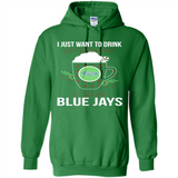 I Just Want To Drink Hot Chocolate & Watch Toronto Blue Jays Ugly Christmas Sweater PINGPONG