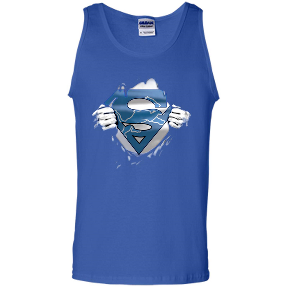 Detroit Lions And Superman Fans - Tank Top
