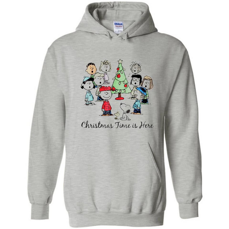 Snoopy Christmas Time Is Here Sporty T-Shirt - Hoodie