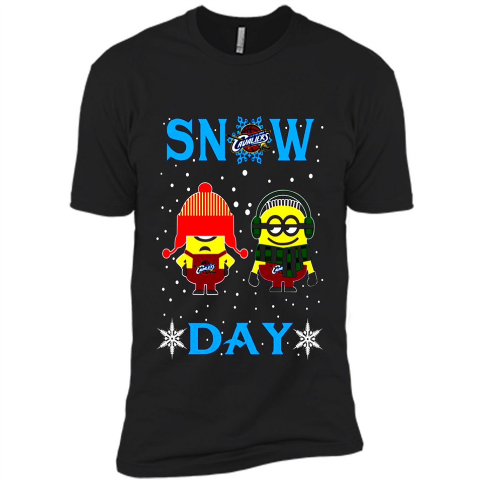 Snow Day Shirt For Cleveland Cavaliers Vs Minion Fans pingpong